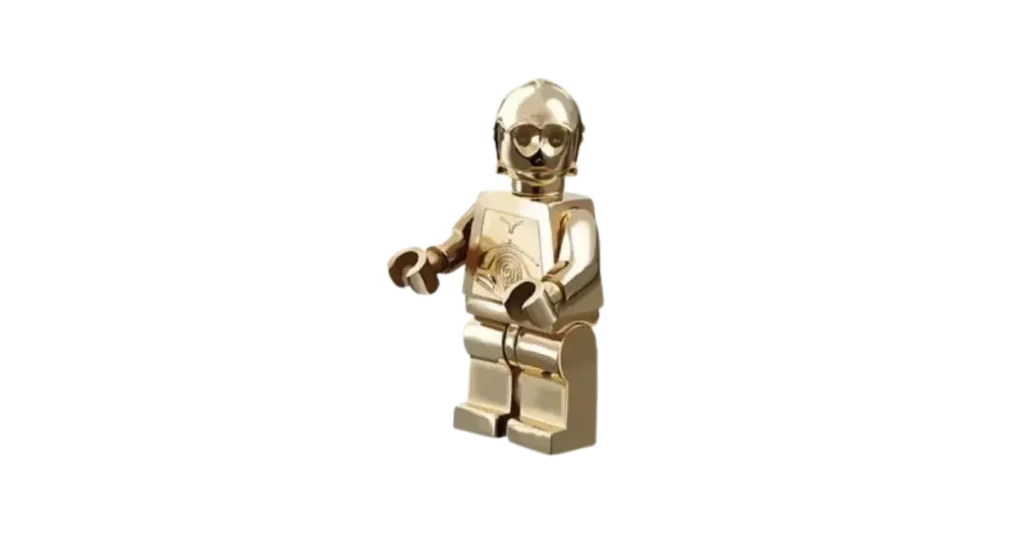 Rare LEGO Star Wars Minifigures -  Solid Gold C3PO