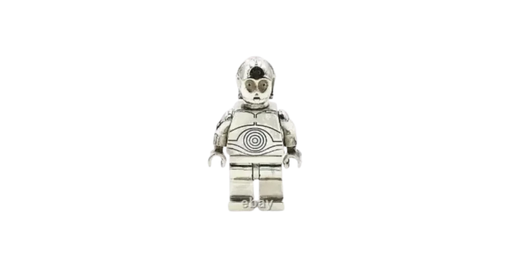 Rare LEGO Star Wars Minifigures - Solid Silver C3PO