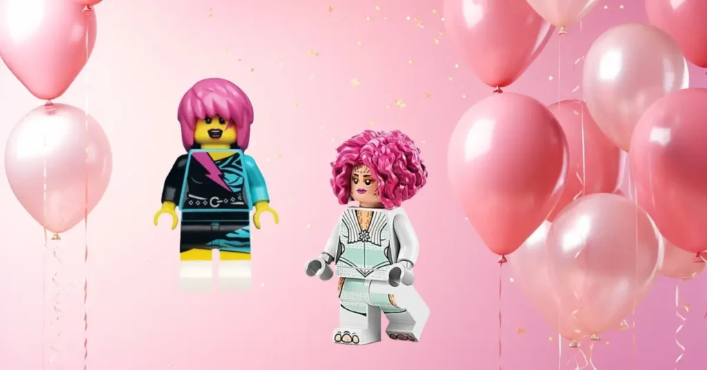 LEGO Minifigures with Pink Hair