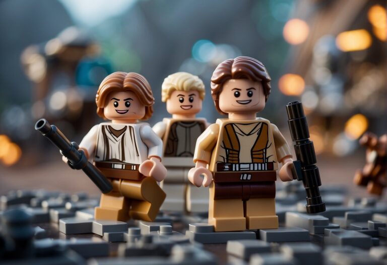 Is LEGO Star Wars The Skywalker Saga Multiplayer: The Skywalker Saga multiplayer depicted with multiple characters building and battling in iconic Star Wars locations