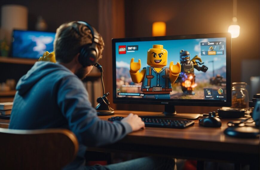 Can You Play Split Screen on LEGO Fortnite : A split screen showing two players playing Lego Fortnite